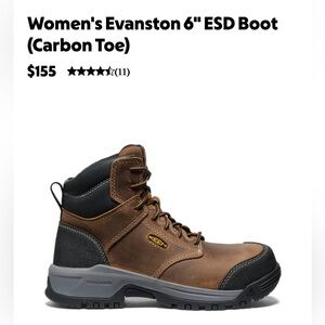 NWOB 𝐾𝐸𝐸𝑁 (Women's) 𝙴𝚟𝚊𝚗𝚜𝚝𝚘𝚗 6" ESD Carbon Toe Boot